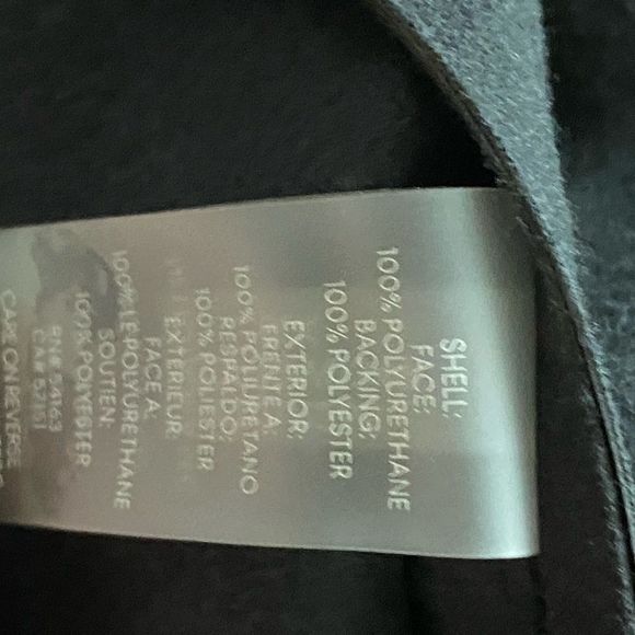 CALVIN KLEIN Ladies Black Faux Leather Skinny Dress Size 10 - Picture 5 of 8